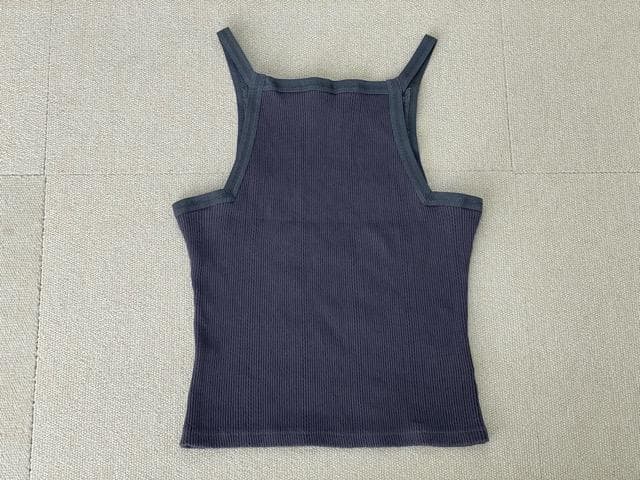 L02085）フミカウチダ EYELET RIB STITCH CAMISOLE