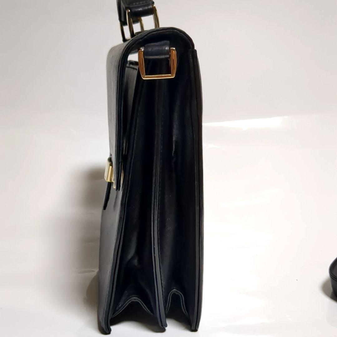 ✨モンブラン✨ブリーフケース 2way ロゴ レザー ブラック