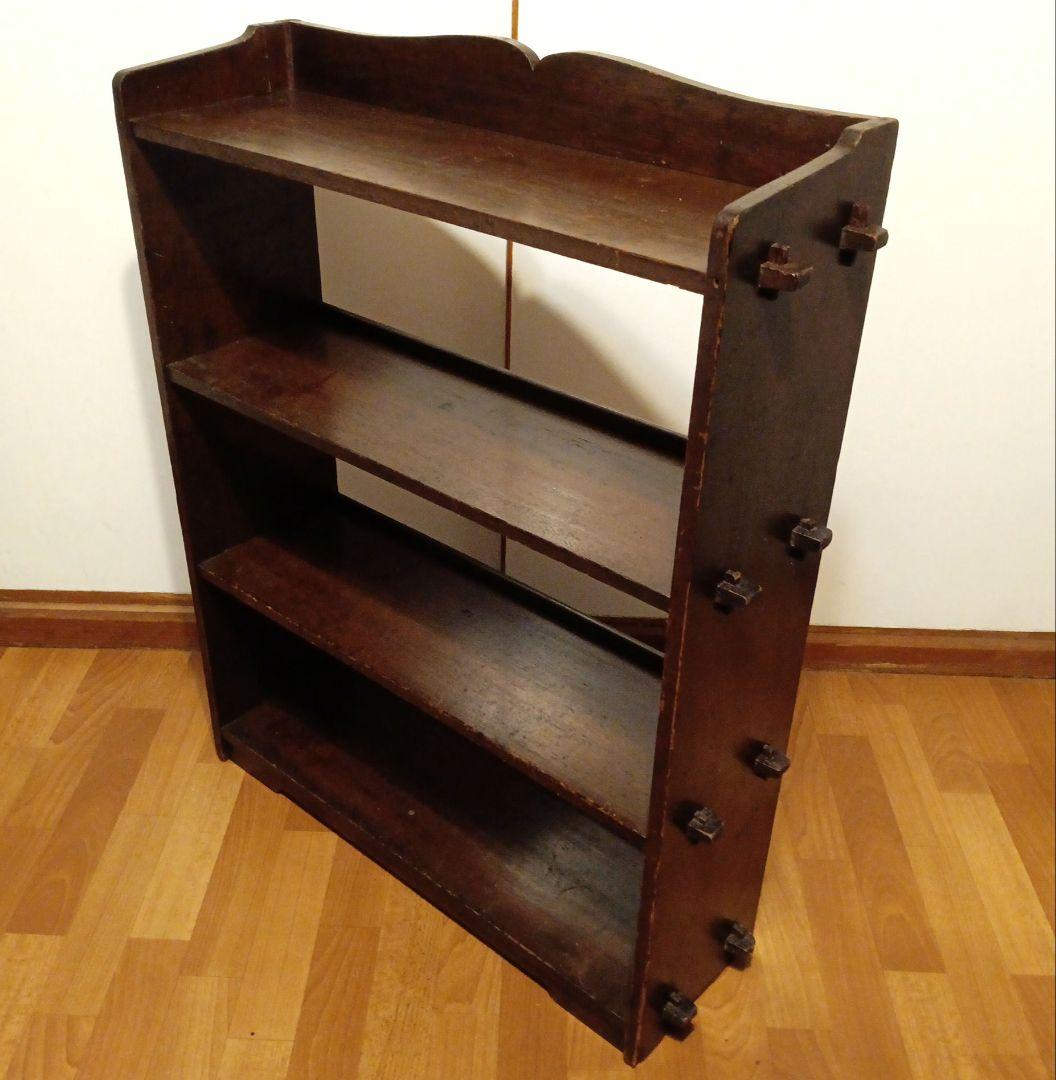 本棚　昭和レトロ 木製　古民家 民芸品