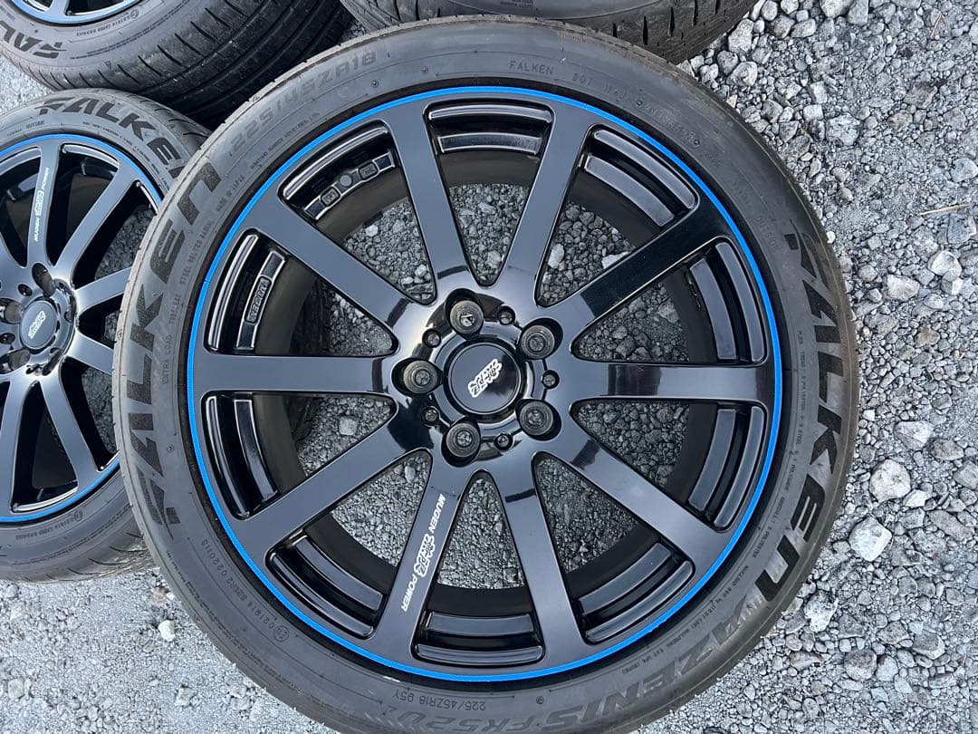 無限NR 18インチ 7.5J＋55 5穴 PCD114.3 225/45R18