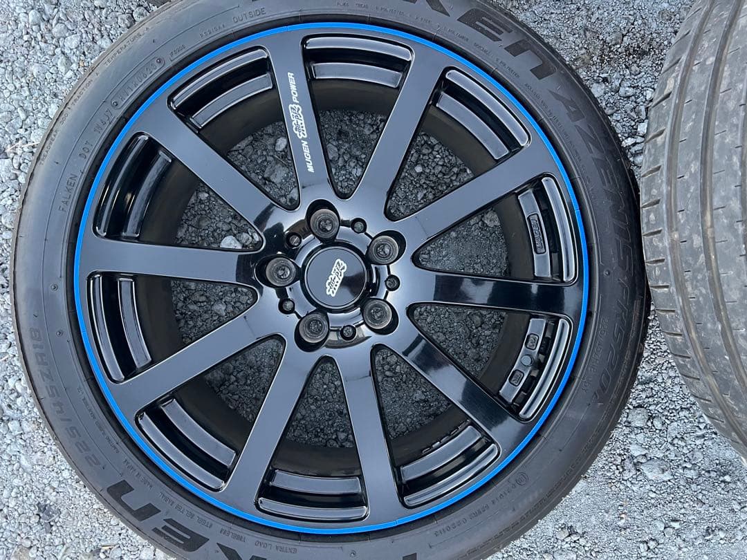 無限NR 18インチ 7.5J＋55 5穴 PCD114.3 225/45R18