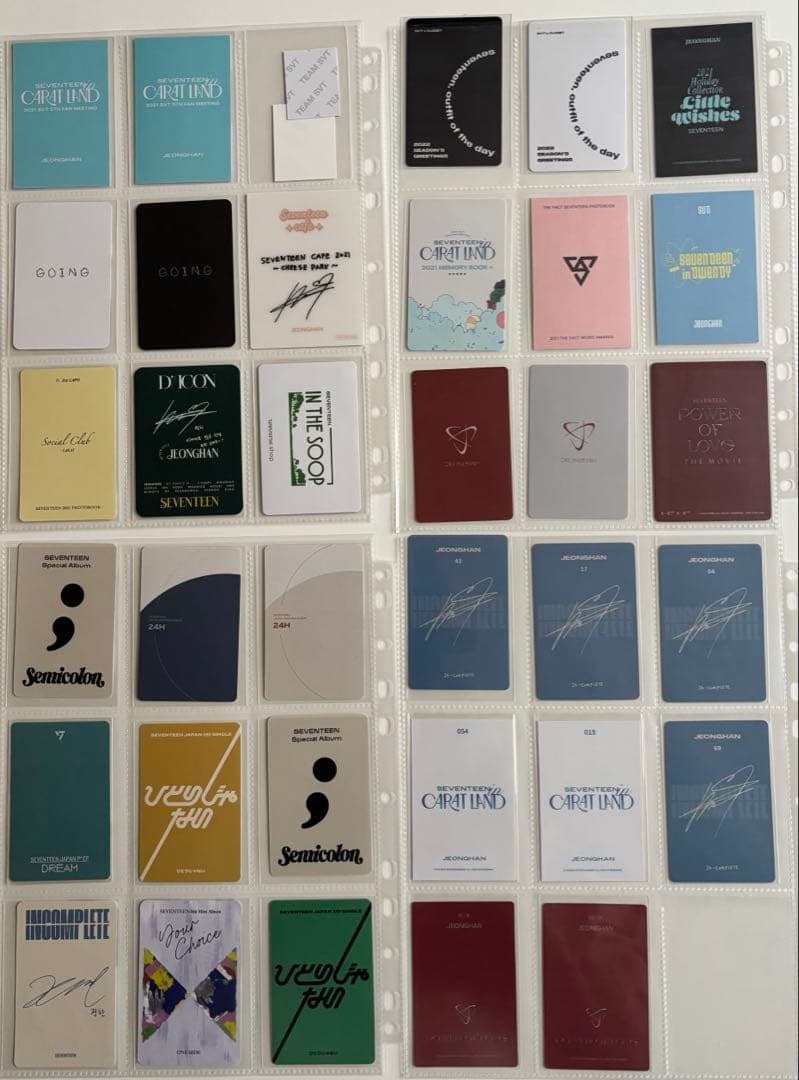 SEVENTEEN JEONGHAN ジョンハン　トレカ　カード　他　大量　引退