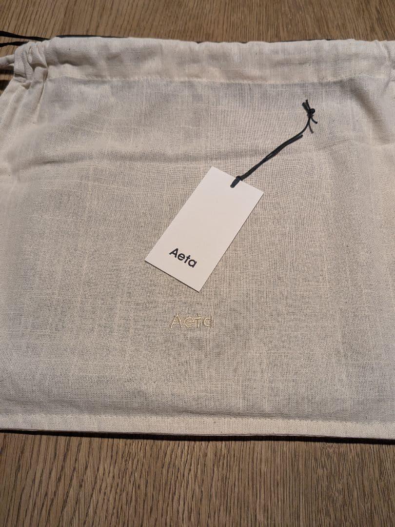 未使用 Aeta DOUBLE FACED DRAWSTRING POUCH