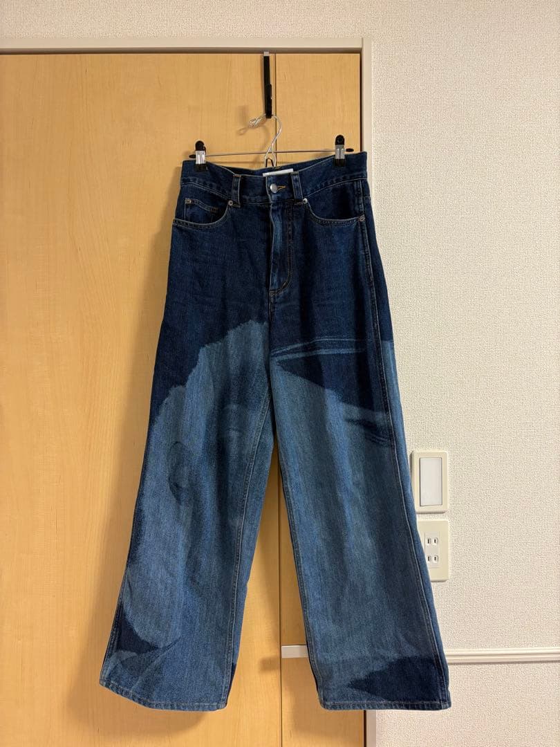 ✨BEEDEN FACE PRINT WIDE STRAIGHT PANTS