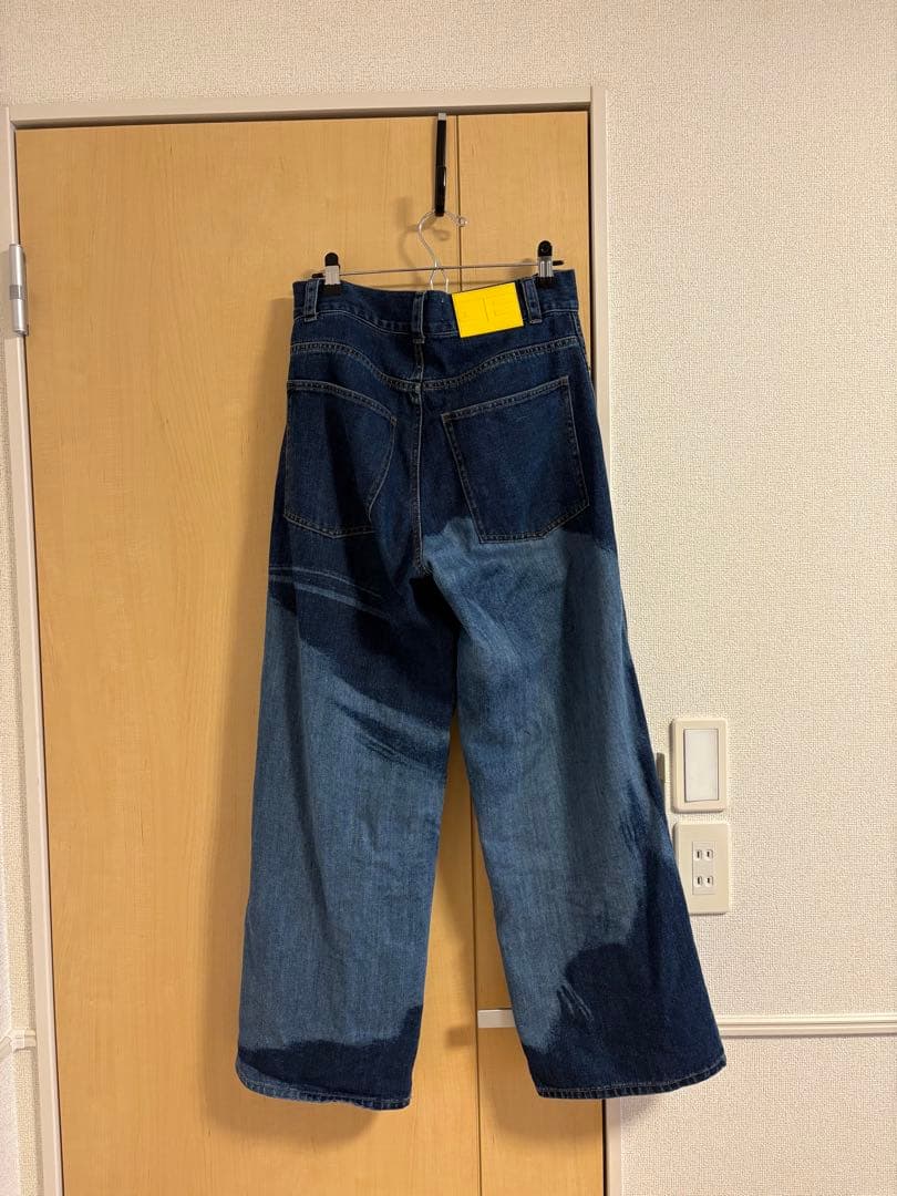 ✨BEEDEN FACE PRINT WIDE STRAIGHT PANTS