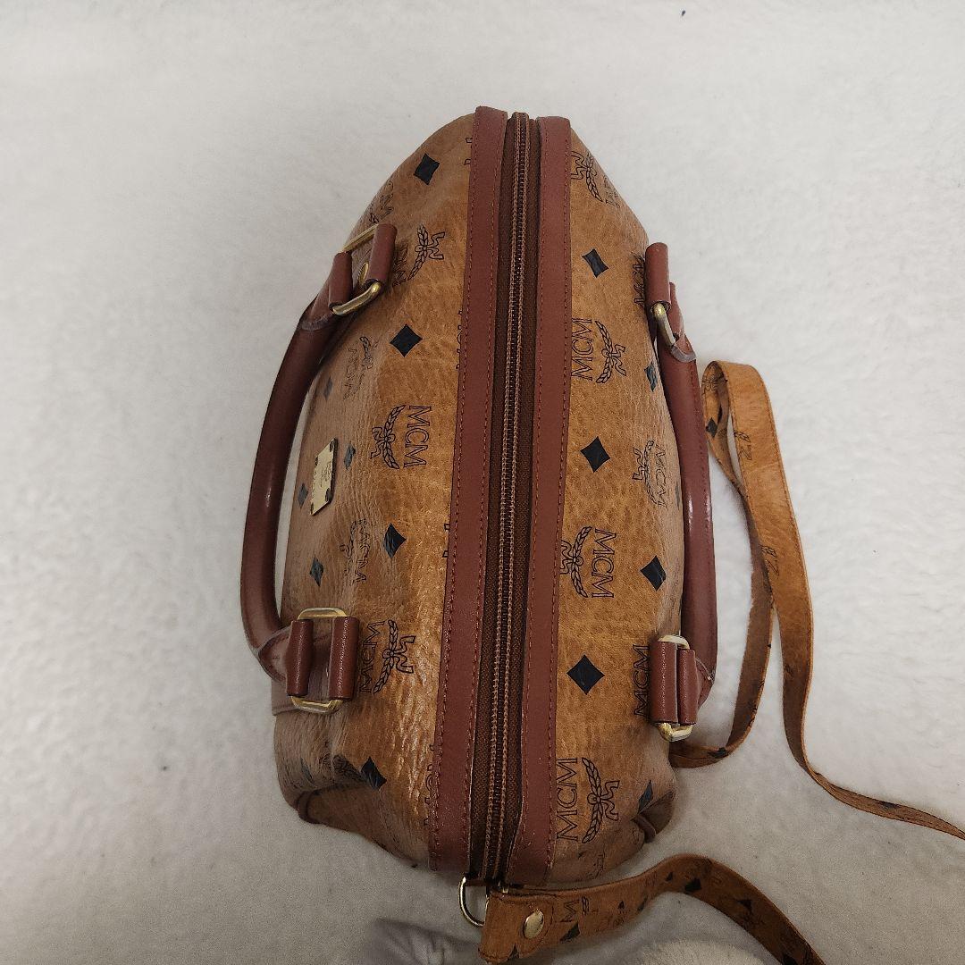 MCM ハンドバッグ　ヴィセトス ミニボストンバッグ ハンドバッグ レザー