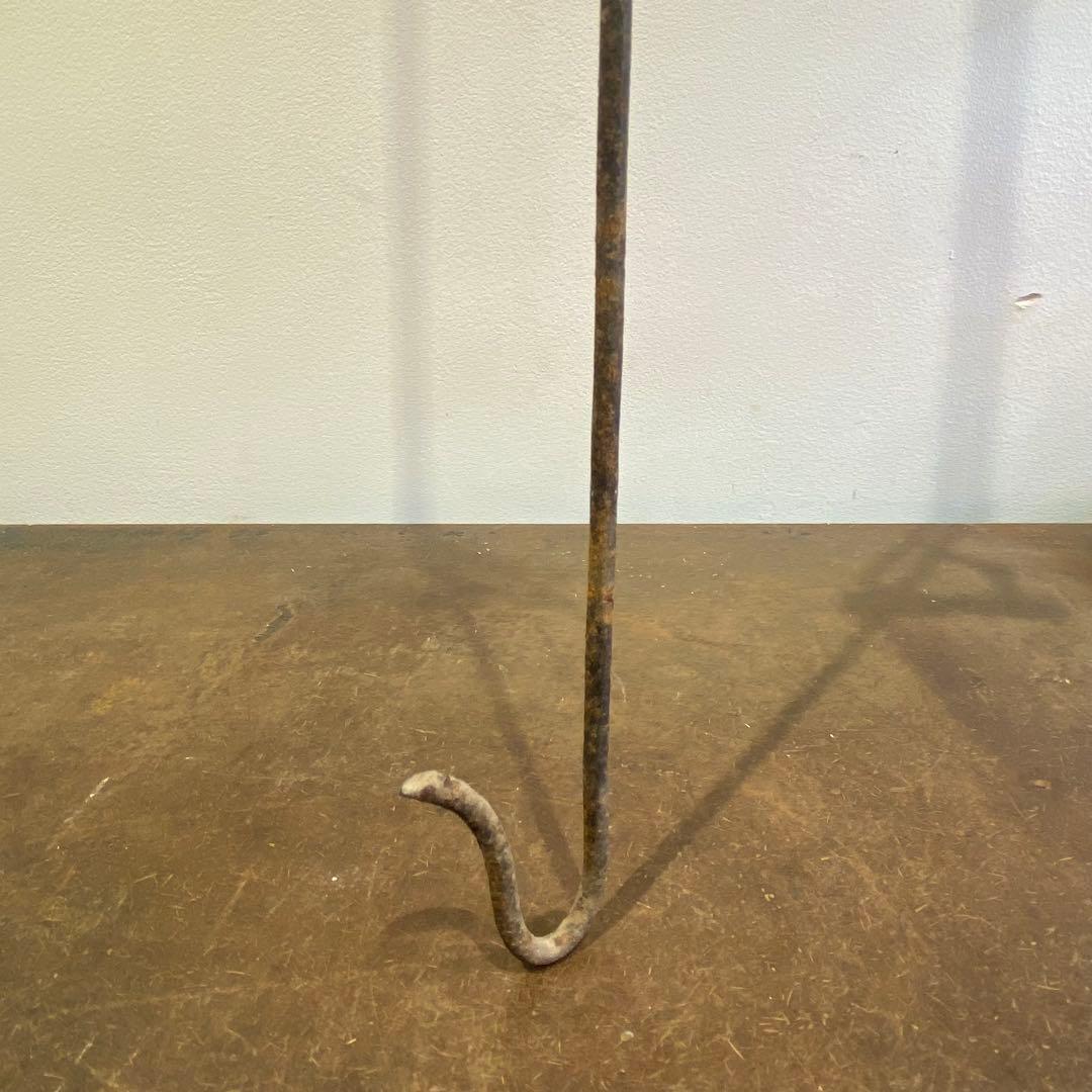 錆鉄自在鉤 ロング アンティーク