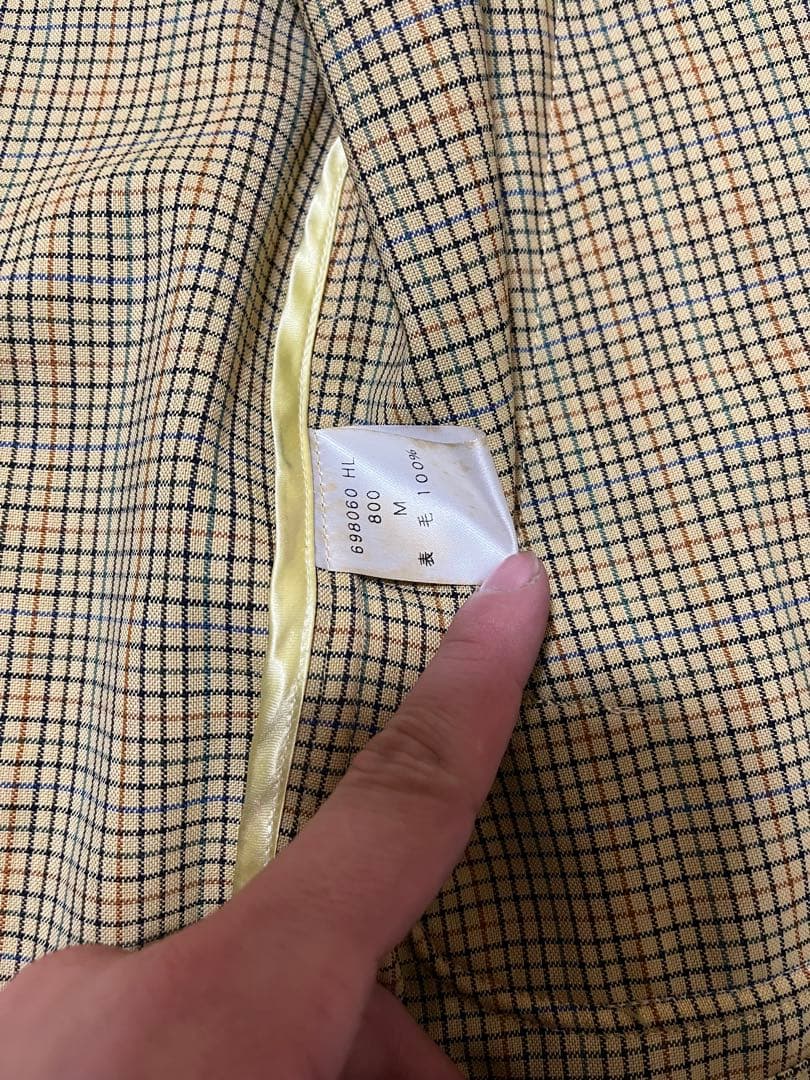 高級ライン　paul smith ドリズラージャケット　ベージュ　M 短丈