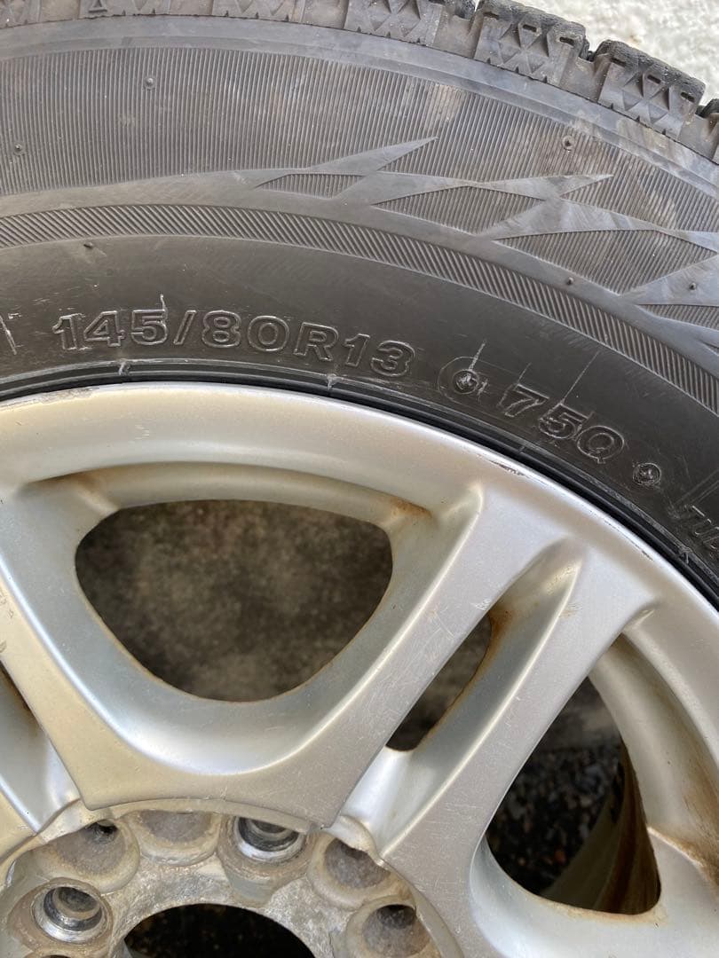 ②VRX2 145/80R13 24年製　タイヤホイール4本セット