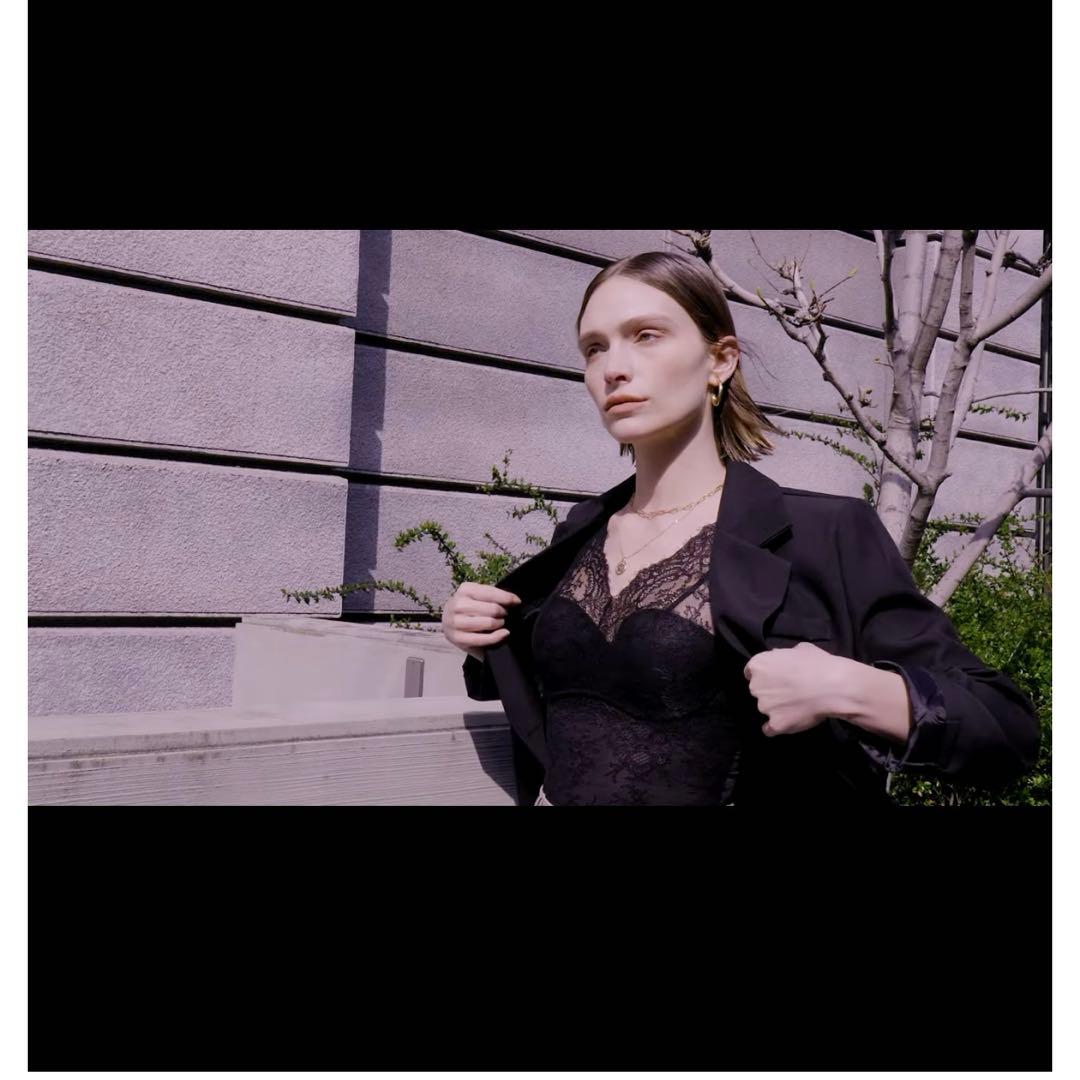 Charadace-シャルダス ボディスーツ ブラック