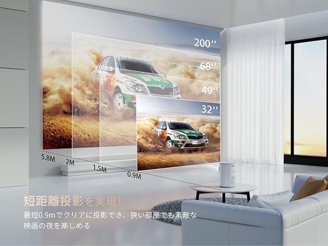 ホームプロジェクター 家庭用 26000LM 双方向Bluetooth5.3