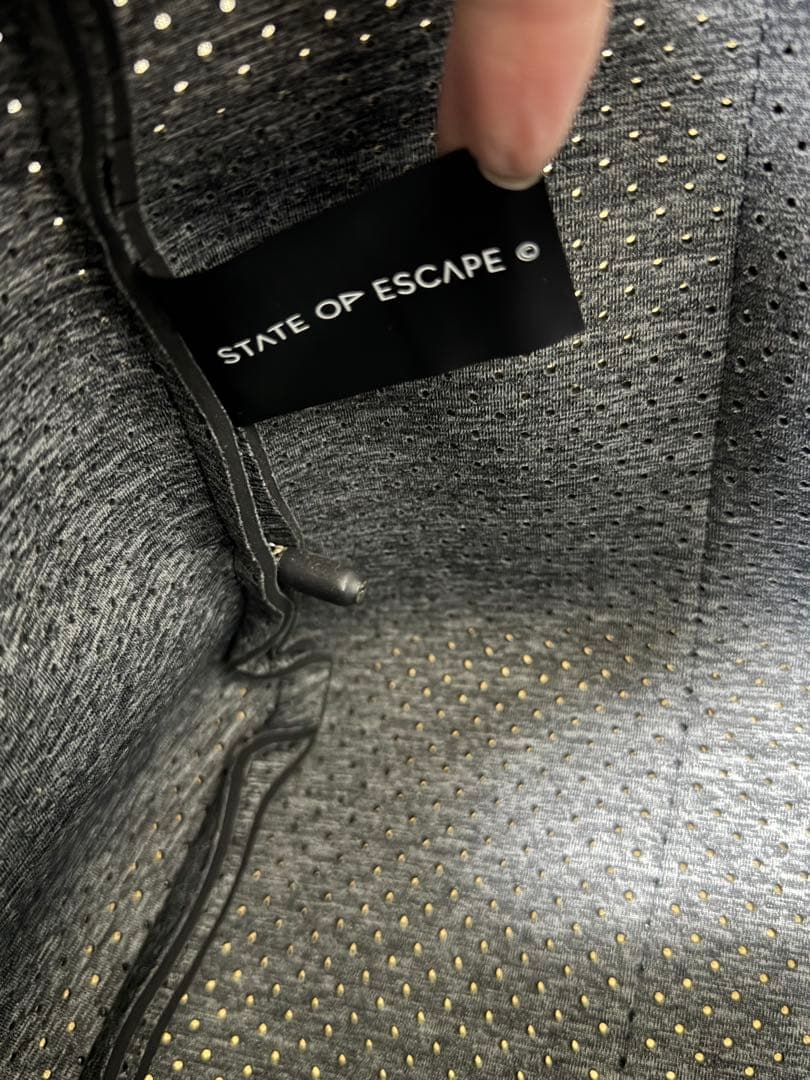STATE OF ESCAPE グレー トートバッグ ポーチ付き