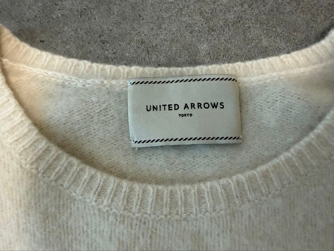 美品　UNITED ARROWS ラクーン カシミヤ クルーネックニット