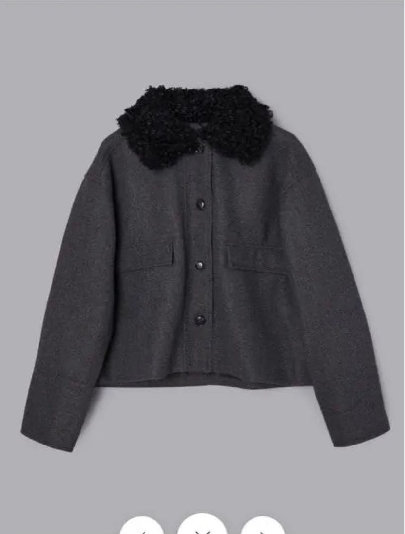 ☆m☆ 【新品未着用タグ付き】olu. フェイクウールショートアウター