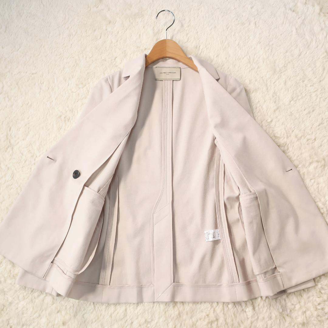 ユナイテッドアローズ パンツ スーツ セットアップ ダブルブレスト 綿麻混 36