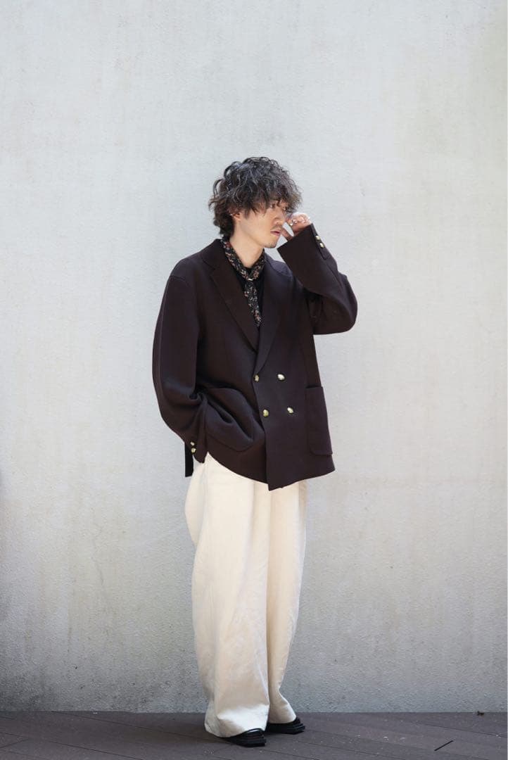 MB ハイエンドニットブレザー 茶色