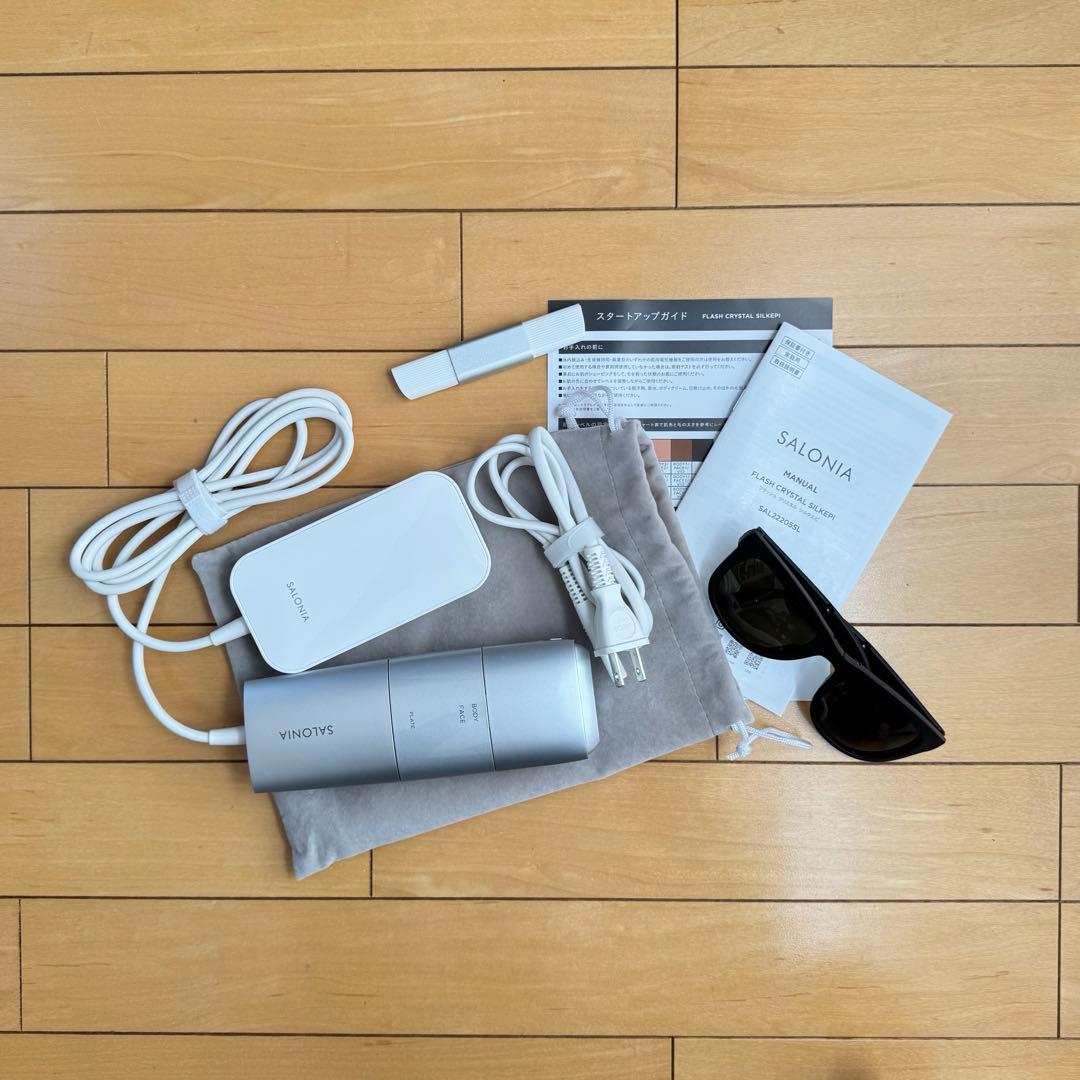 SALONIA（サロニア）フラッシュ クリスタル シルクエピ（脱毛器）