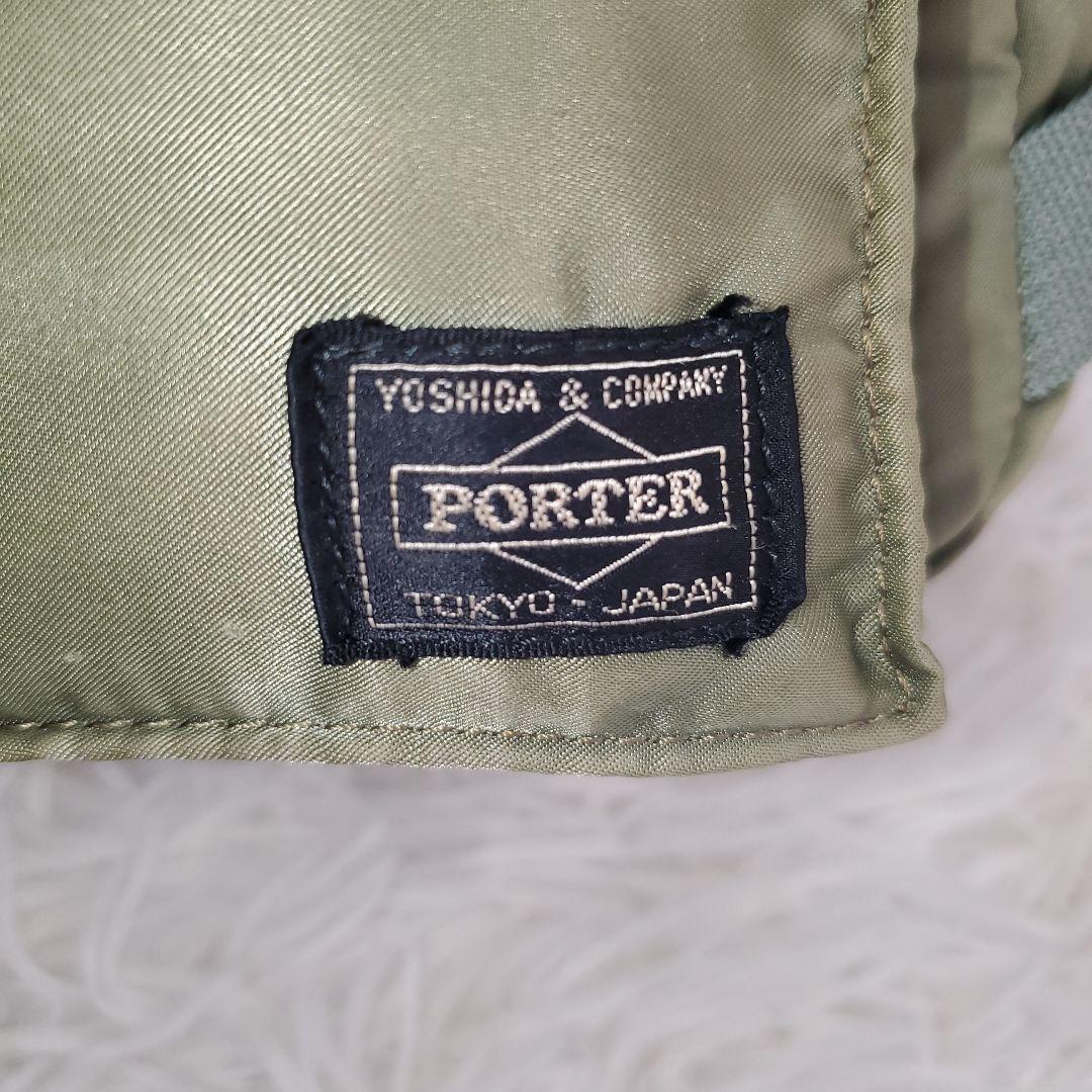 ⭐良品⭐PORTER TANKER セージグリーン ボディバッグ