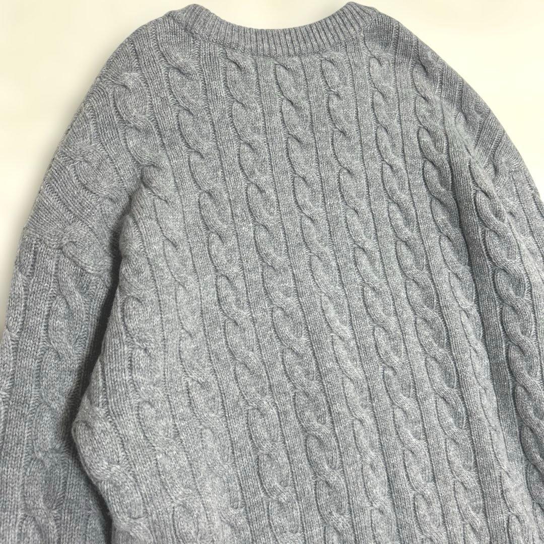 定価3.6万 エブリデイアイライク カシミヤ混 オーバーサイズ ケーブルニット