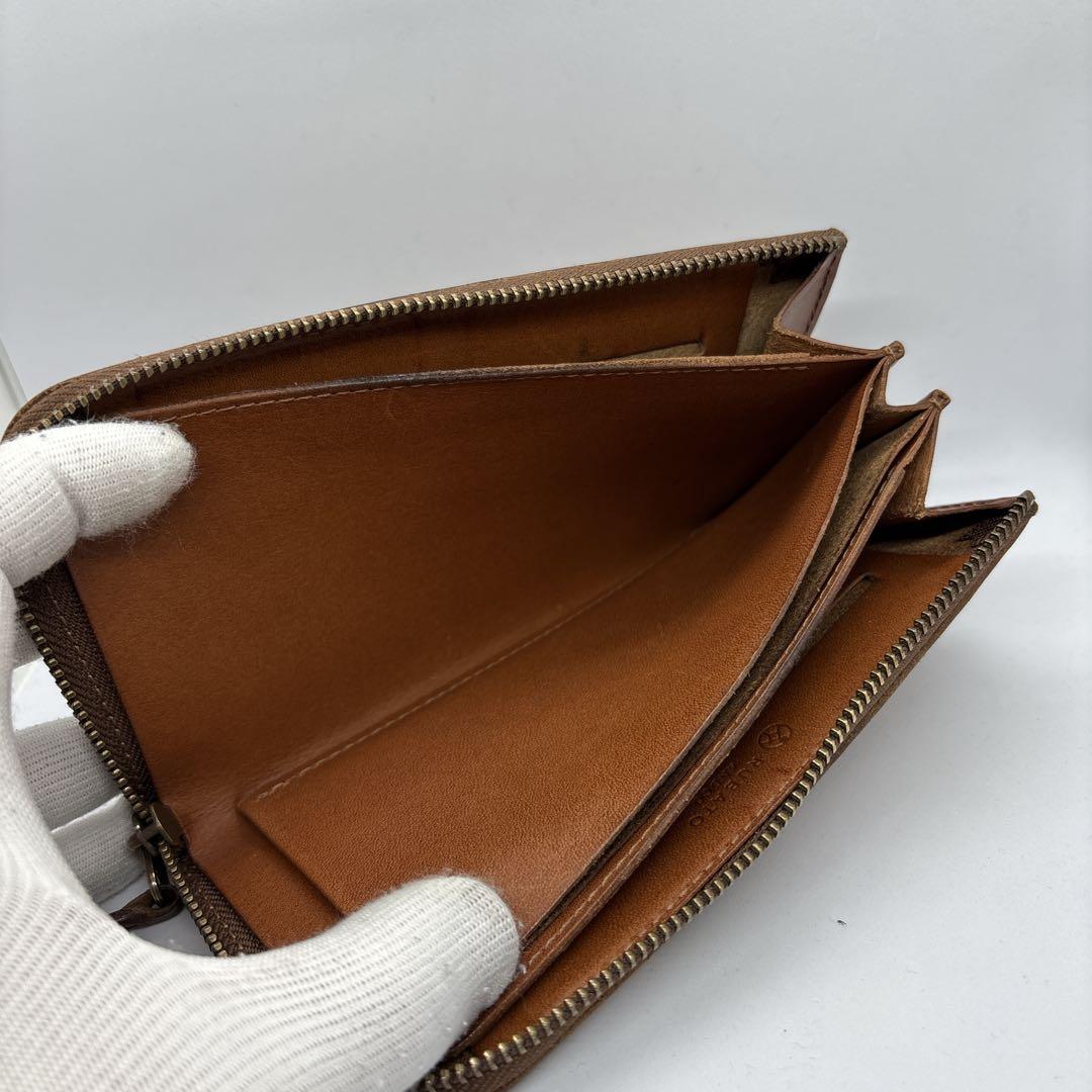 ルバートアンドコー　カードが立つ財布　スミス　栃木レザー　ブラウン