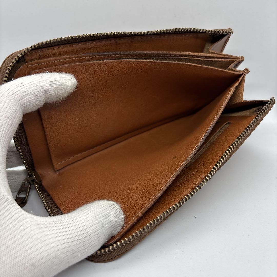 ルバートアンドコー　カードが立つ財布　スミス　栃木レザー　ブラウン