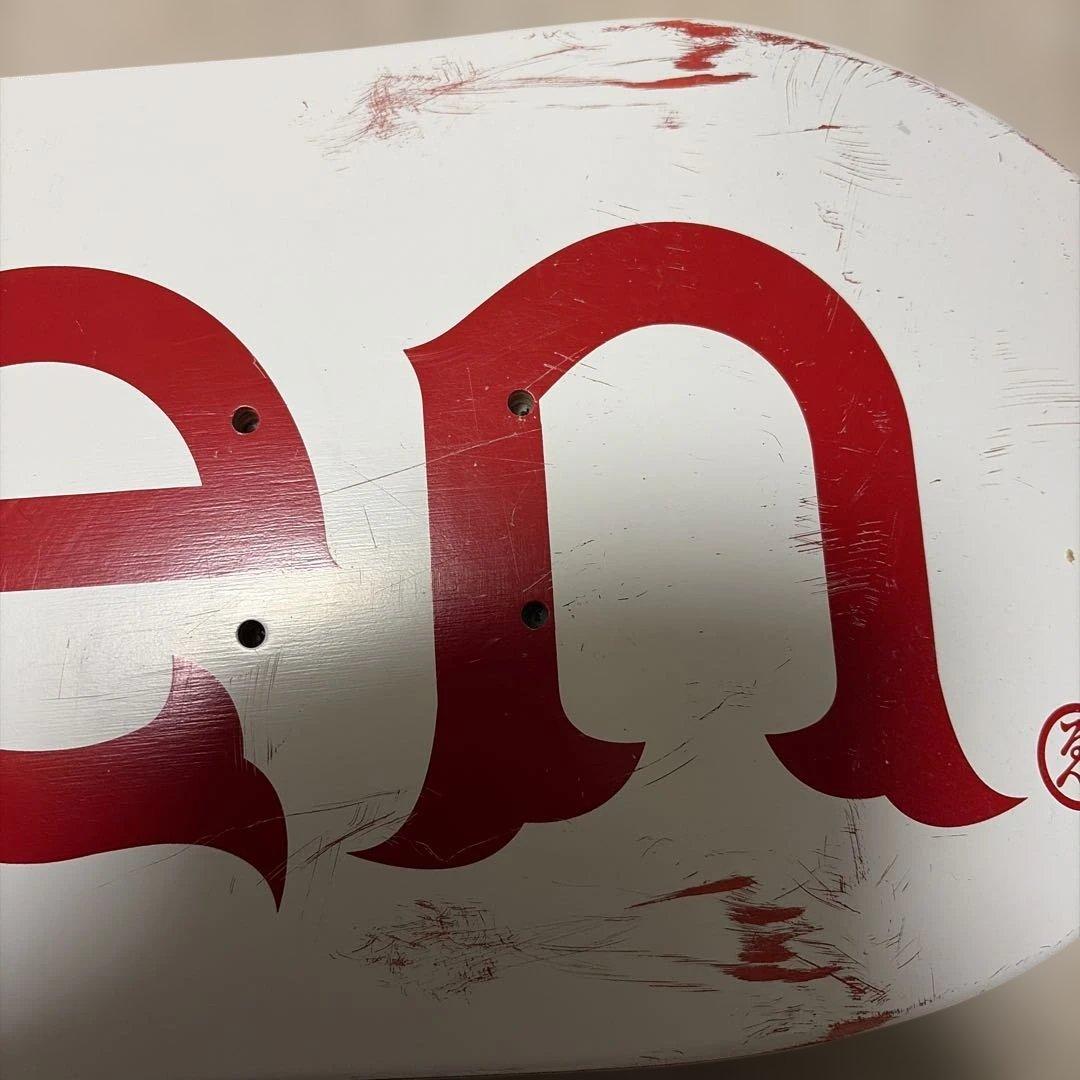 Evisen スケートボードデッキ レッド/ホワイト　8.25インチ