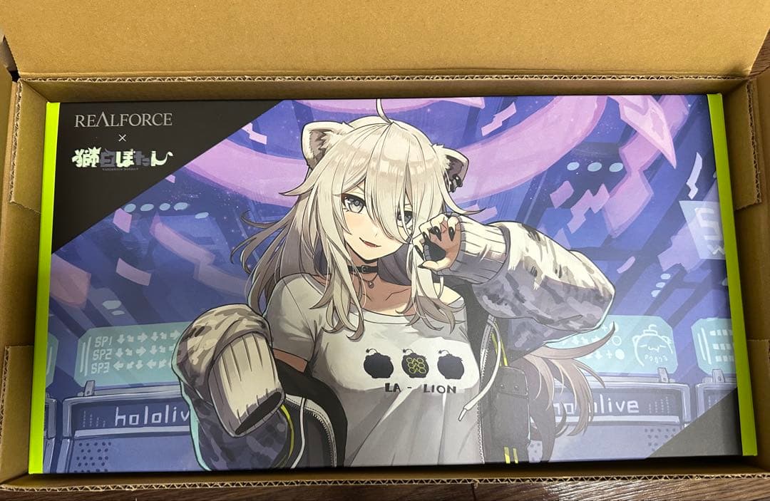REALFORCE×hololive GX1 獅白ぼたん X1UDS1 英語配列