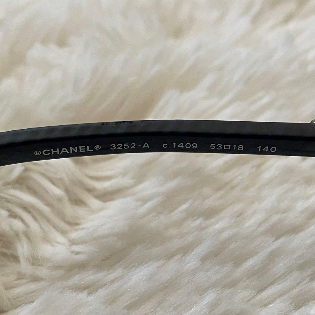極美品 シャネル 3252 サングラス ココマーク 黒 53□18 レディース