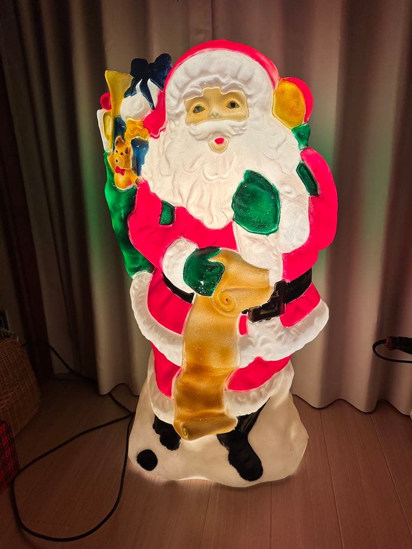 サンタクロース イルミネーション インテリア 大型 ヴィンテージ クリスマス