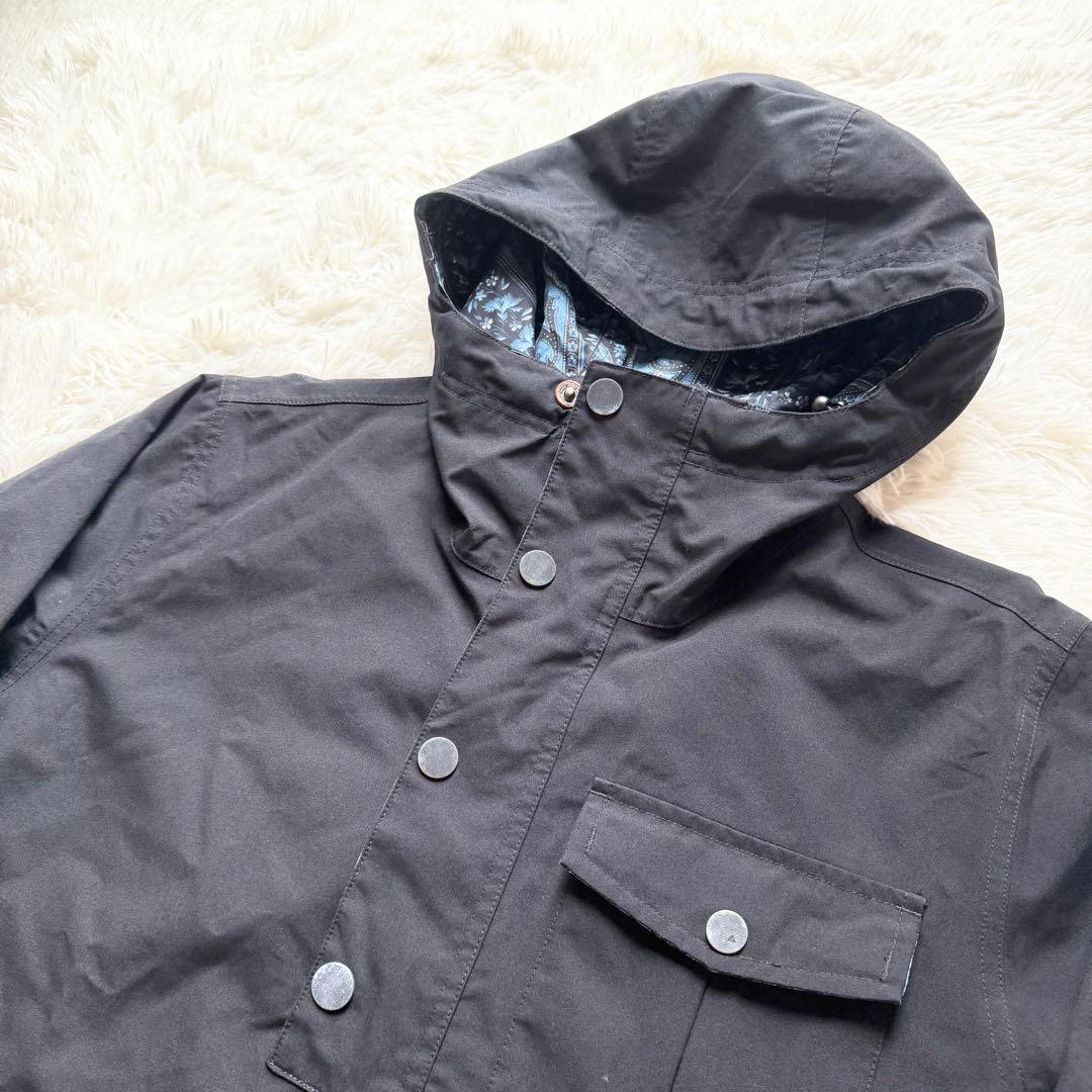 バートン スノーボード ウェア リバーシブル スノボ ペイズリー総柄 青 黒