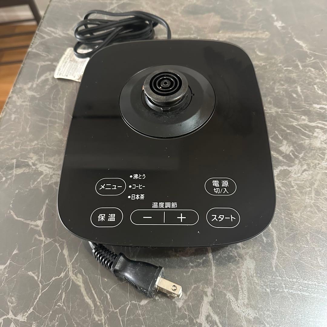 IRIS OHYAMA ガラスケトル 1.5L 温度調節 保温 自動オフ 茶こし