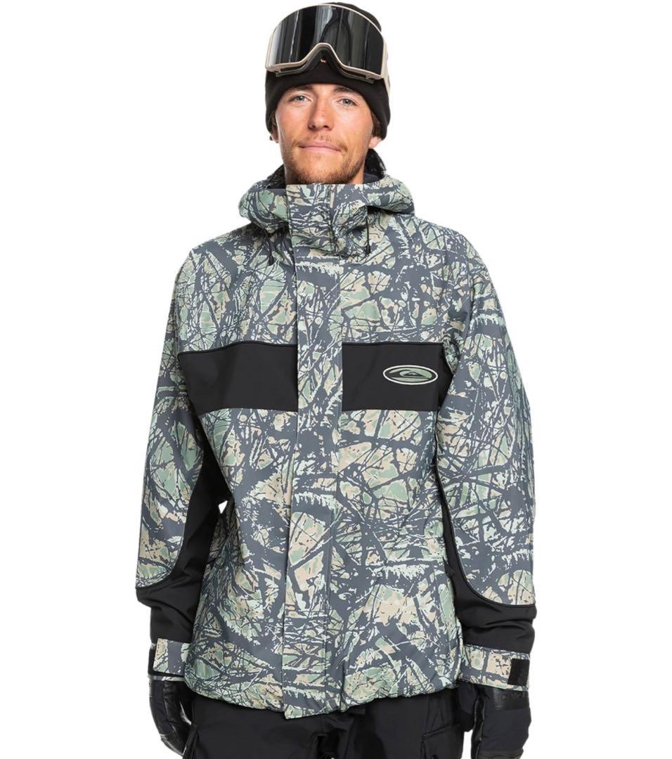 クイックシルバー カモフラ スノーボードウエア
