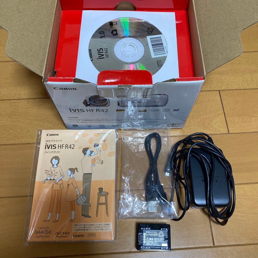 Canon ビデオカメラ iVIS HF R42 ピンク