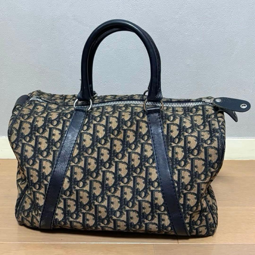 クリスチャンディオール トロッター 総柄　ミニボストンバッグ ハンドバッグ