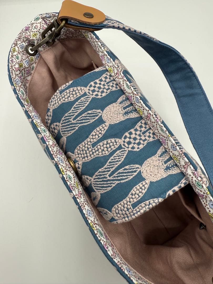 SALE ミナペルホネン ハンドメイドバッグ pomppiaⒷ