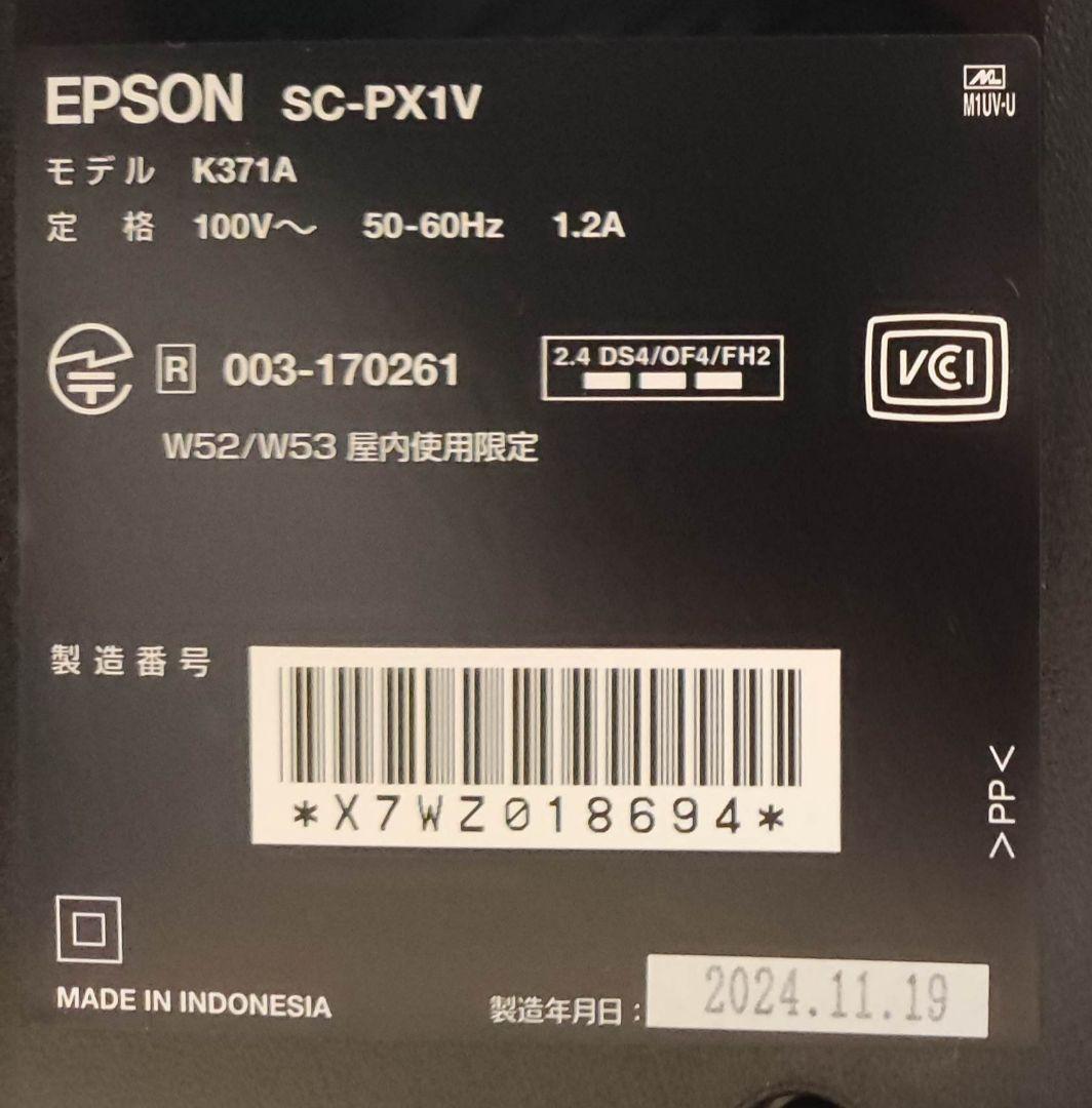 EPSON SC-PX1V エプソン 10色顔料インク｜2024年12月後半購入