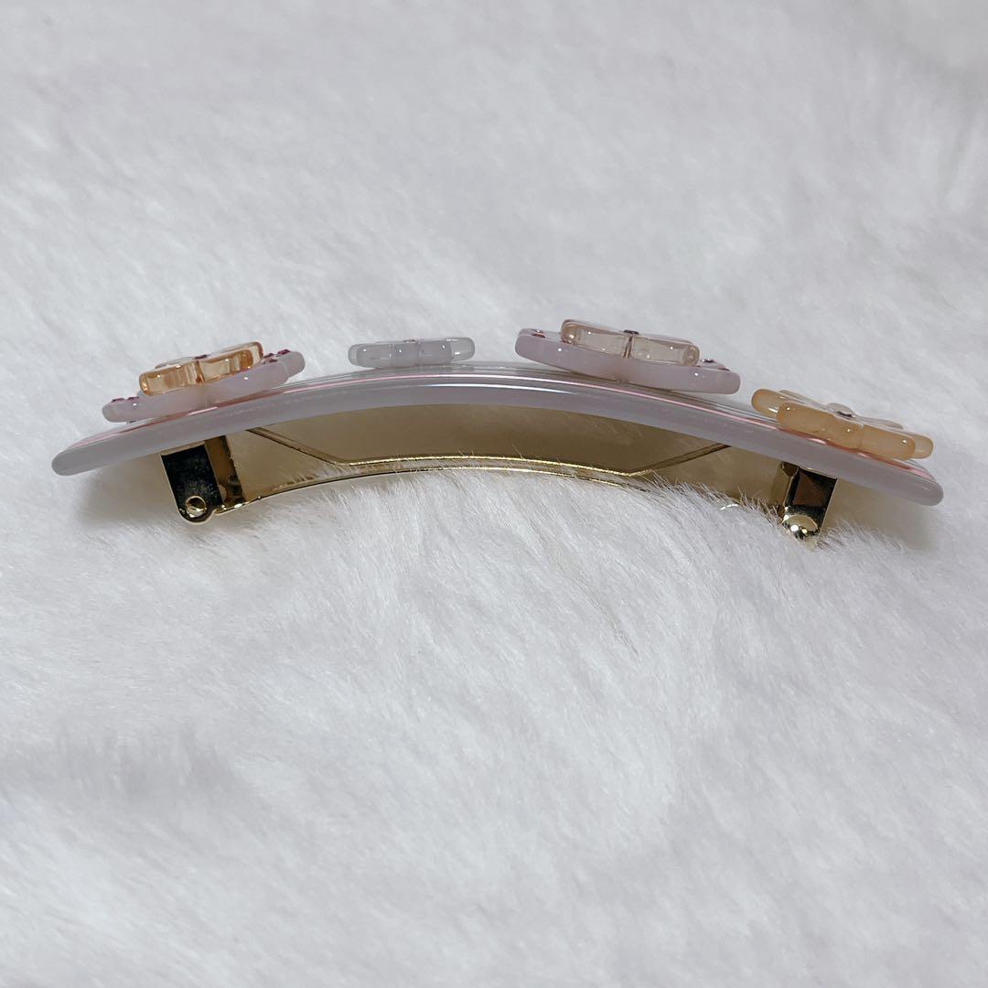 【美品】 Alexandre De Paris バレッタ ヘアピン フラワー