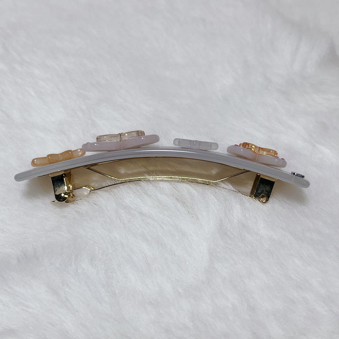 【美品】 Alexandre De Paris バレッタ ヘアピン フラワー