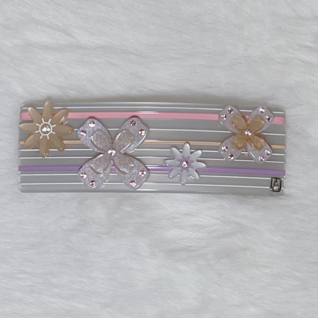 【美品】 Alexandre De Paris バレッタ ヘアピン フラワー