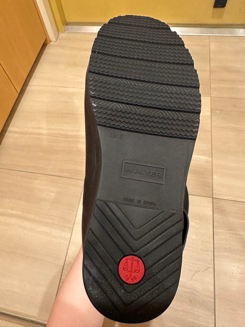 【美品】現行品　HUNTER ブラック ショートブーツ　25cm