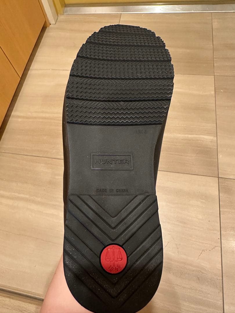 【美品】現行品　HUNTER ブラック ショートブーツ　25cm