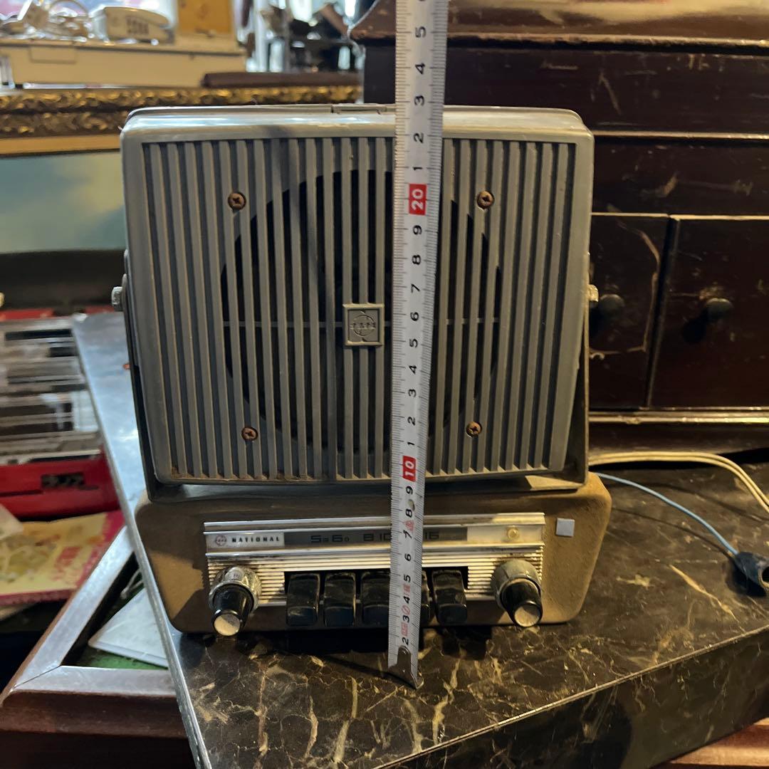 昭和レトロカーラジオ、カーラジオ、ナショナルカーラジオ、旧車ラジオ 旧車外付