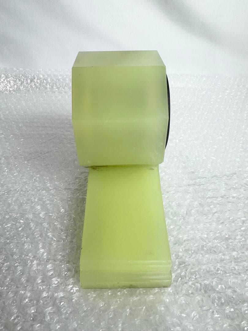 精工舎　トレードマーク　ウランガラス　置き時計　グリーン　セイコーシャ　ゼンマイ