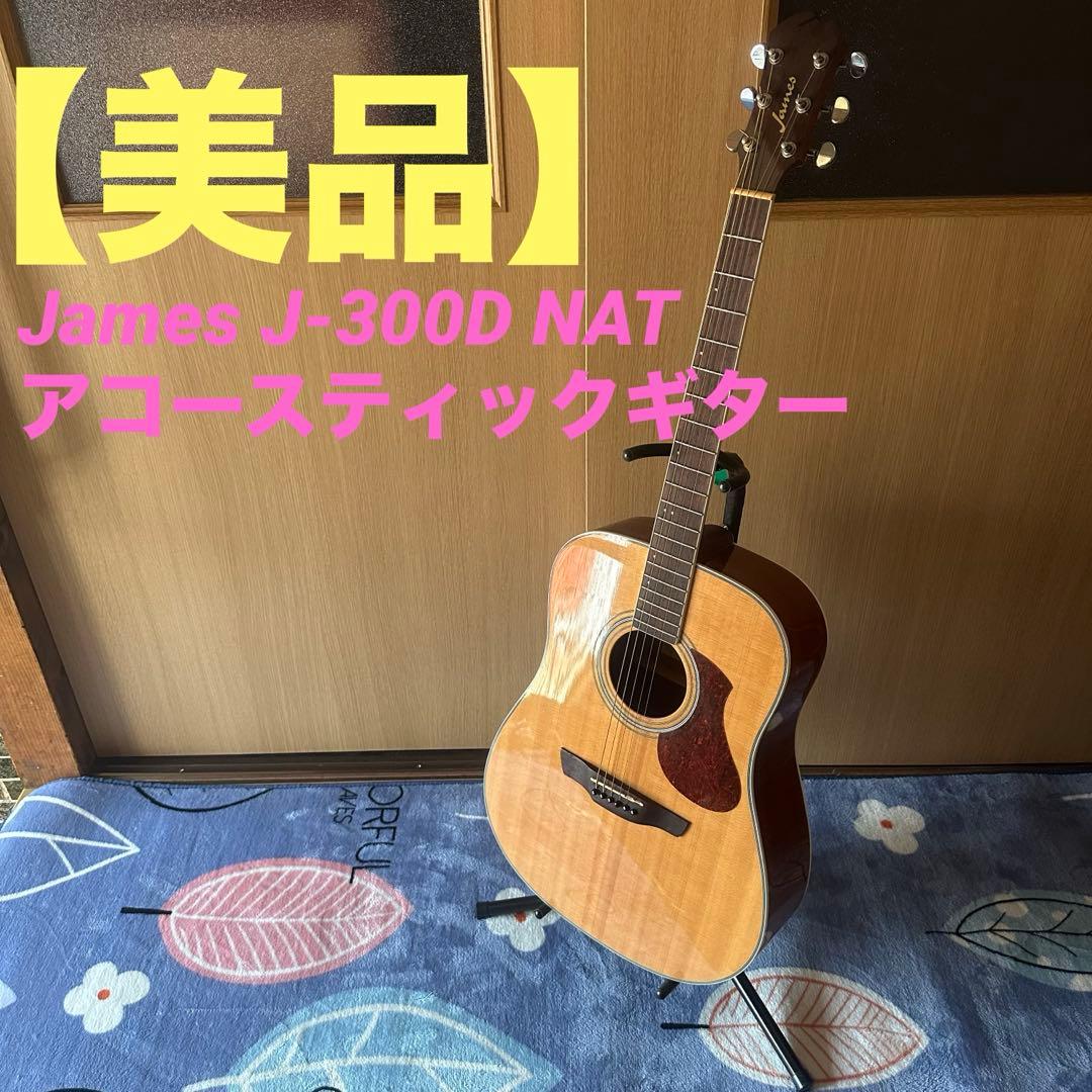 美品　James J-300D NAT アコースティックギター