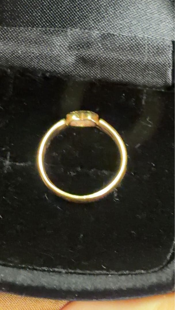 K18 ツツミ　ピンクゴールド　リング　ピンキーリング