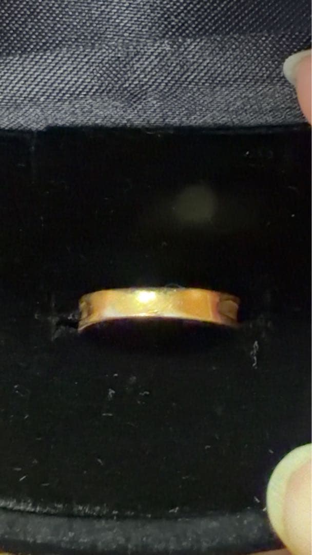 K18 ツツミ　ピンクゴールド　リング　ピンキーリング