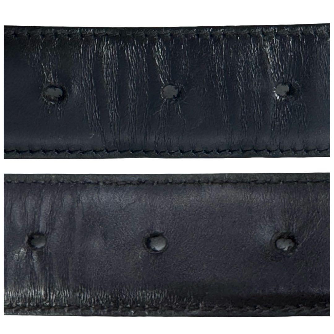 GUCCI グッチ Gバックル レザー ベルト ブラック メンズ レディース