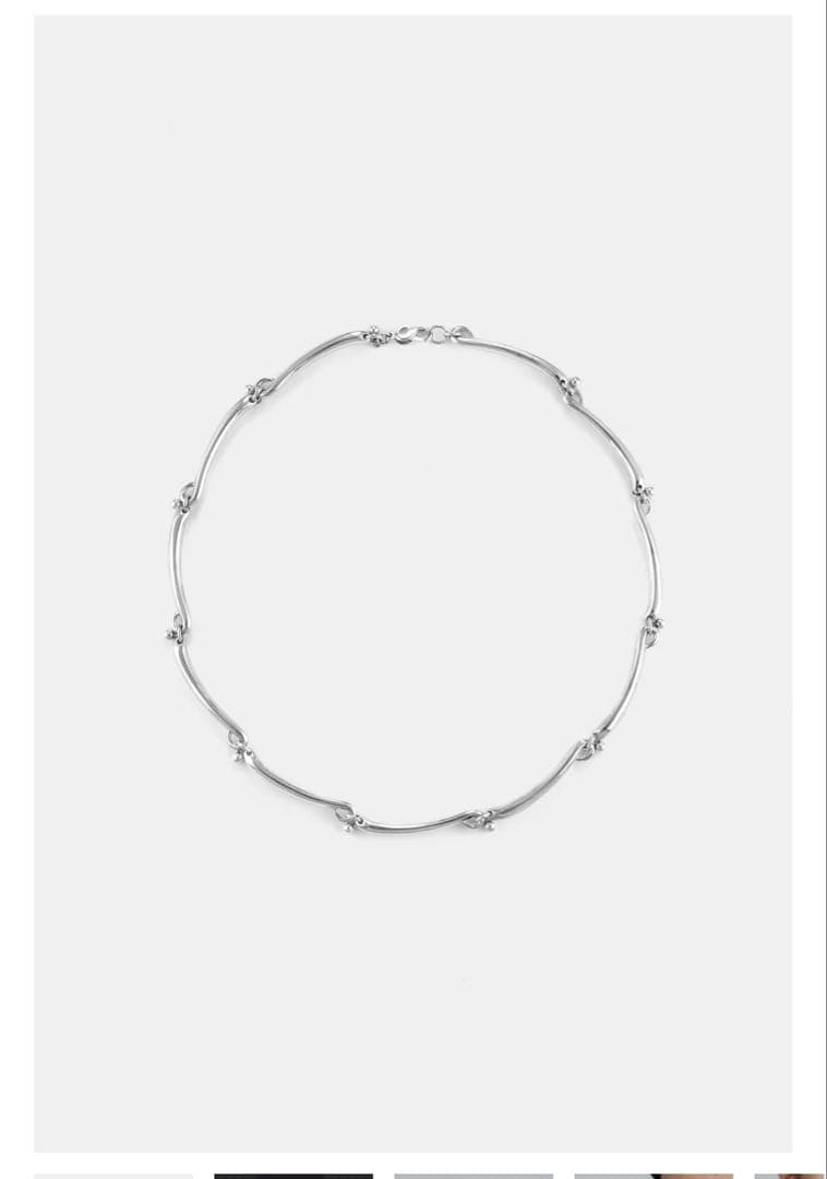 【完売品】h'eres RENEE SWIRL LINE NECKLACE