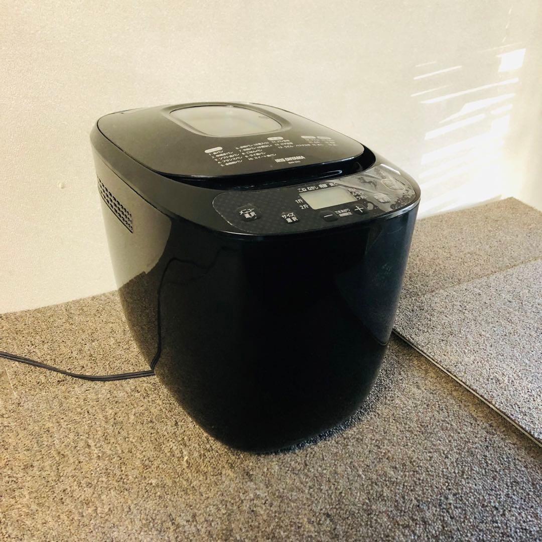 E84早い者勝ち！アイリスオーヤマ ホームベーカリー ブラック 新生活応援