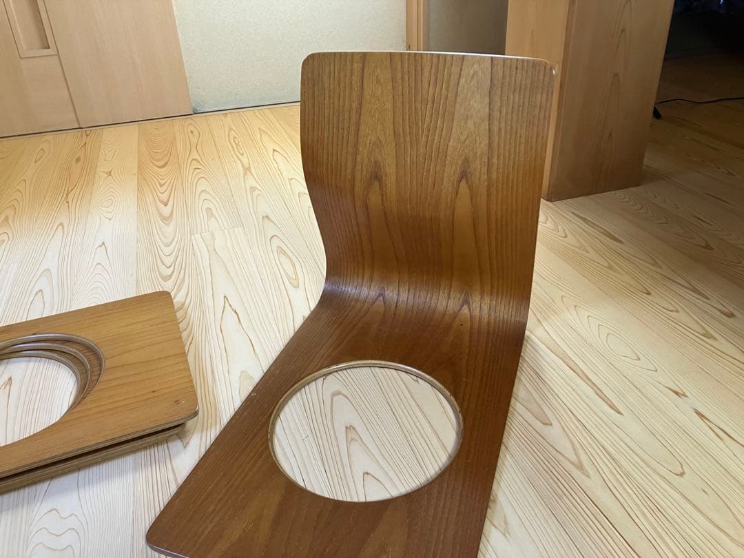 天童木工 座椅子 4脚セット 曲げ木 和モダン 藤森健次　ビンテージ　JAPAN